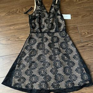 Black lace dress